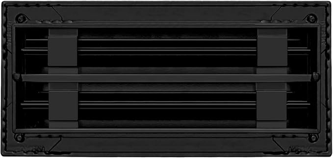 BUILDMART - 10x4 Modern AC Vent Cover - Decorative Black Aluminum Air Vent - - Image 2