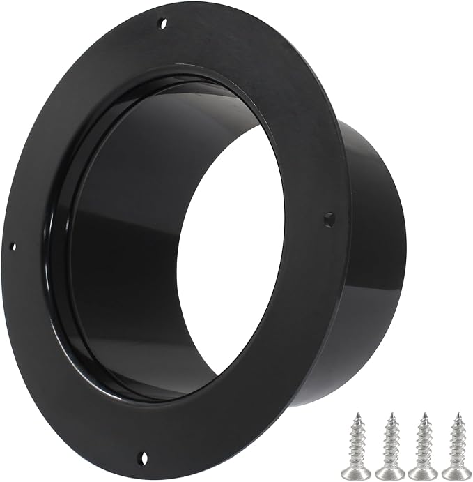 Piutouyar 100mm/4 Inch Duct Connector Flange, Straight Pipe Flanges Duct by Piutouyar