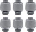 6-Pack 3/4 Inch NPT Liquid Tight PVC Conduit Connector Fittings | straight 180 by Joyangy