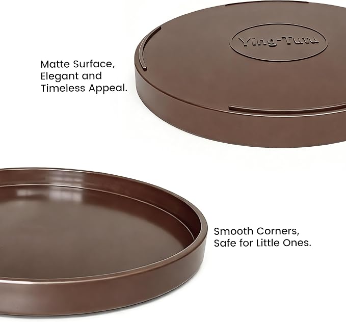 2 Pack 10" Bathroom and Vanity Tray, ABS Bathroom Counter Organizer, Coffee - Image 6