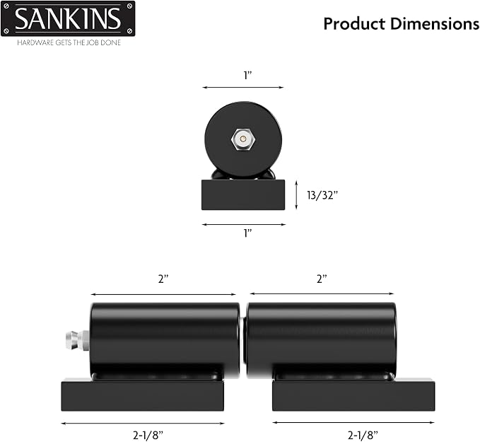 5" Heavy Duty Gate Hinges, Weld on Hinges 450lbs Capacity, Outdoor Trailer Gate - Image 2