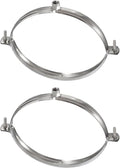 HARFINGTON 2pcs 201 Stainless Steel 6.3"/160mm Split Ring Pipe Hanger Pipe by HARFINGTON