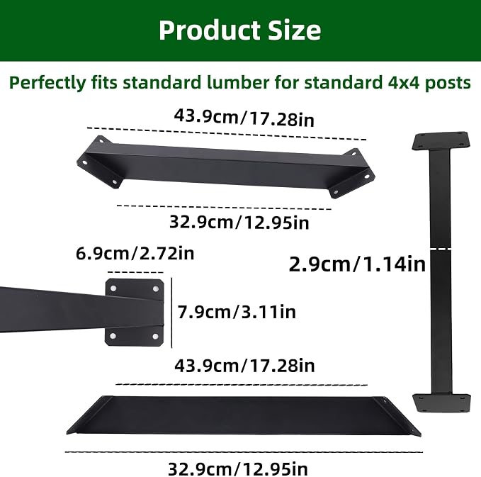 4Pcs 45 Degree Angle Bracket Support Kit - Image 2