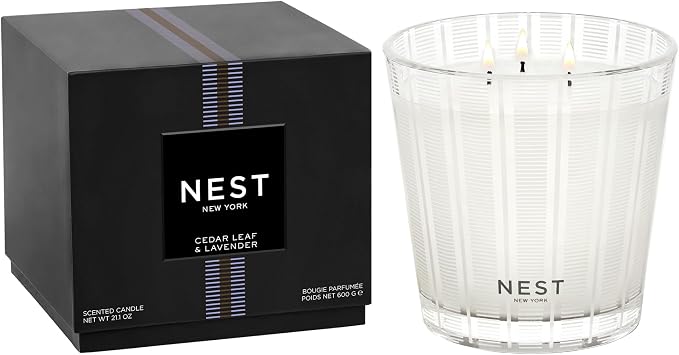 NEST New York Scented 3-Wick Candle, Cedar Leaf & Lavender by Unknown