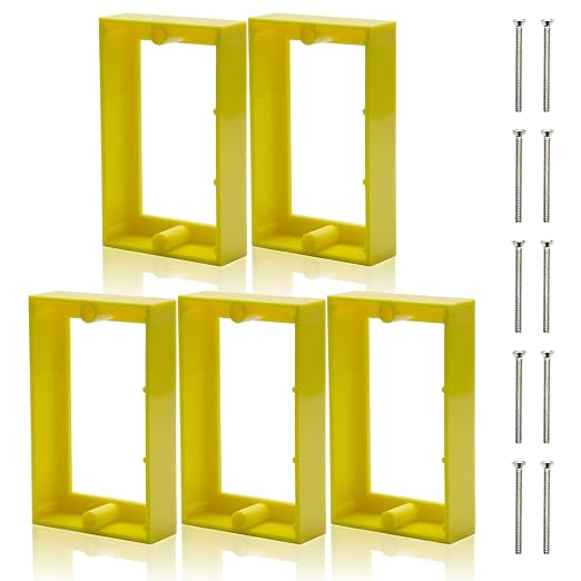 HXH Single Gang Receptacle Outlet Box Extender, 3/4 Inch, 5 Pack | by HUIXHAO