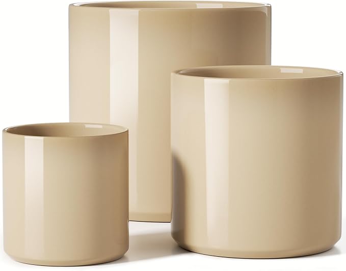 LE TAUCI 10+8+6 Inch Ceramic Pots by LETAUCI