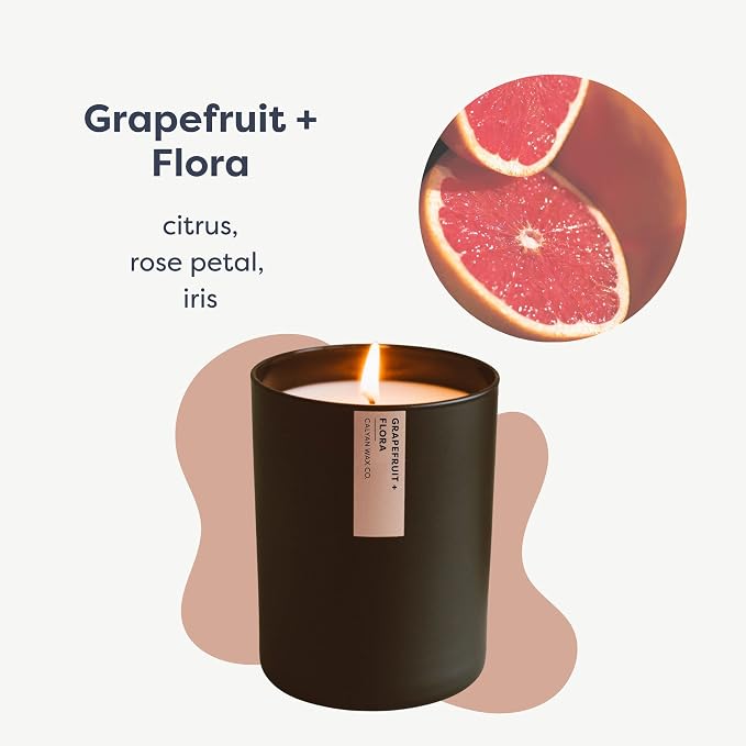 Grapefruit & Flora Scented Candle - Image 2