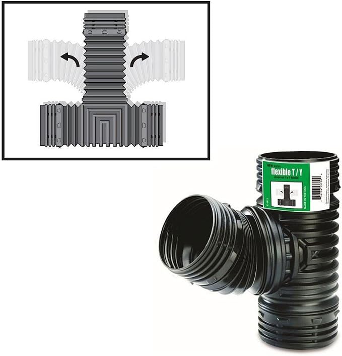 T/Y Corrugated Coupler, Connects to 3-in. and 4-in. Pipe | Connects to 3-in. by Unknown