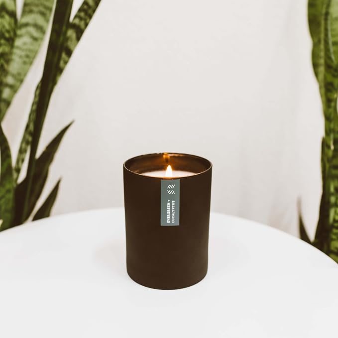 Evergreen & Eucalyptus Scented Candle - Image 6