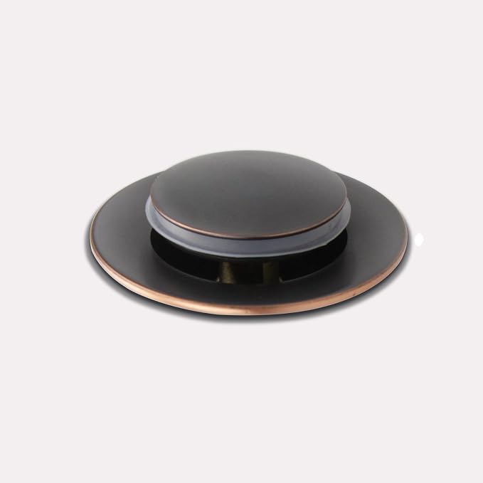 Bathroom Sink Pop Up Drain Without Overflow, Small Cap, Oil Rubbed Bronze - Image 7
