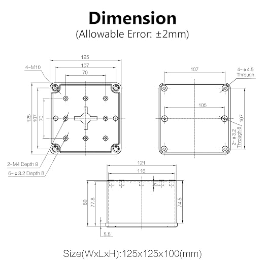 Junction Box IP67 Waterproof Dustproof ABS Plastic Project Box - Image 6