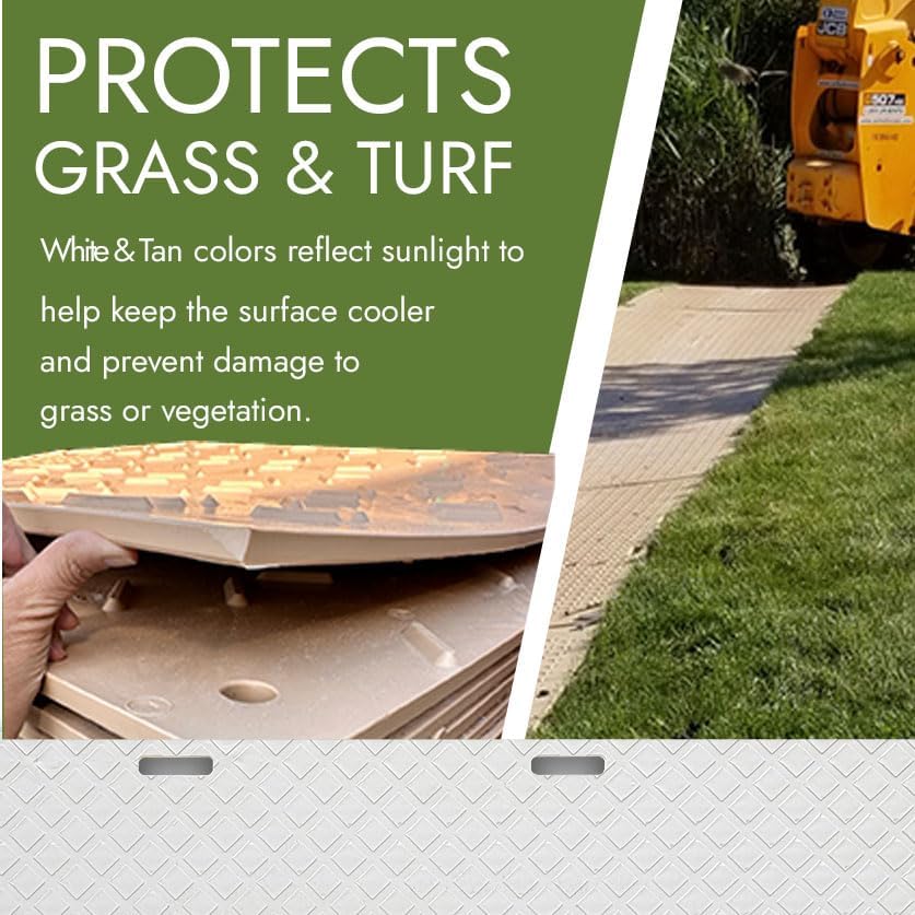 Neo-Pure HDPE White Ground Protection Mat, Heavy-Duty Construction Support Mat - Image 5
