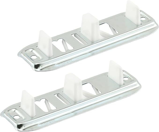 Prime-Line N 6560 Stamped Steel, Adjustable, Closet Door, Floor Guide | 2 Pack by Prime-Line