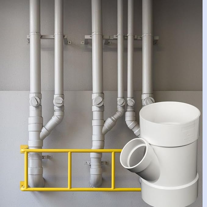 4"X4"X2" PVC 45 Degree Wye DWV Sanitary Drain Waste Reducer Y-TEE white | Vent - Image 3