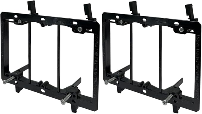 iMBAPrice 3-Gang Low Voltage Mounting Bracket, 2 Pack | LV3-2 Model, Drywall by iMBAPrice