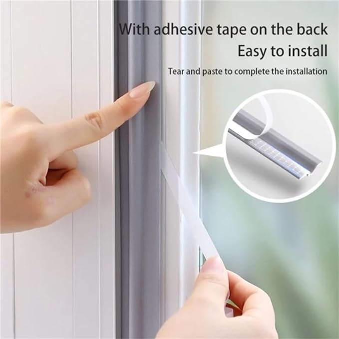 80IN Self Adhesive Window Gap Sealing Strip, Windproof Soundproof Weather - Image 3