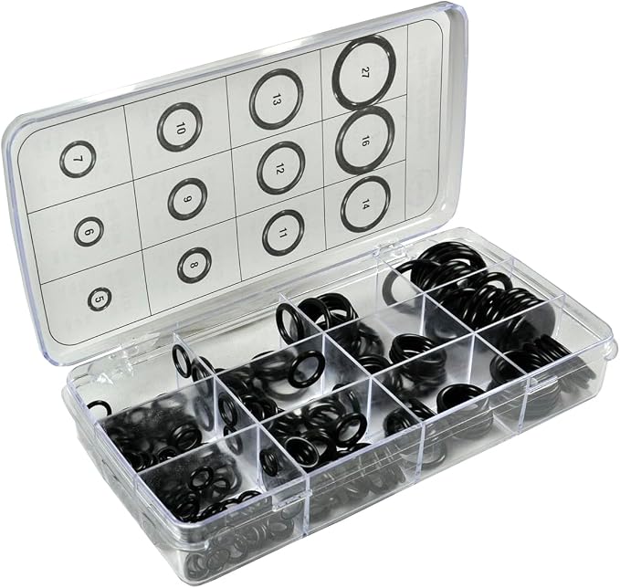 Danco Rubber O-Ring Kit, 200-Pieces, 12 Size Assortment, - Image 3