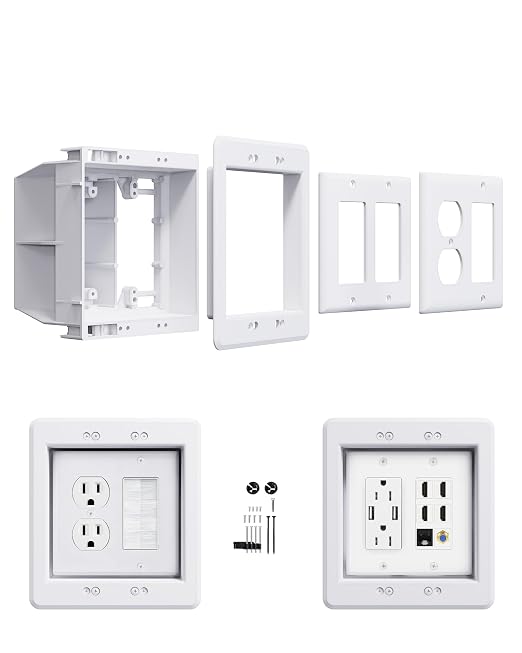 2-Gang Recessed Outlet Box, Recessed Electrical Box by Magaliyo