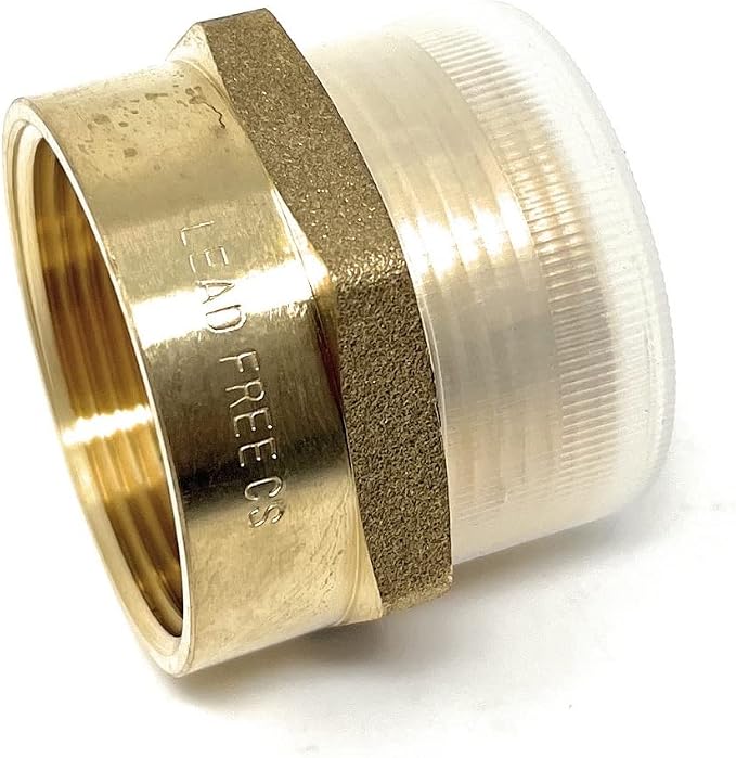 Cascada 1 1/2" G Thread Male to 1 1/2" NPT Thread Female Pipe Fitting Adapter - Image 7