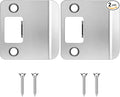 2 Pack Extended Strike Plate Round Corner, 2 X 2.25 Inch, 2-1/4" x 1-1/2" by Otoolling