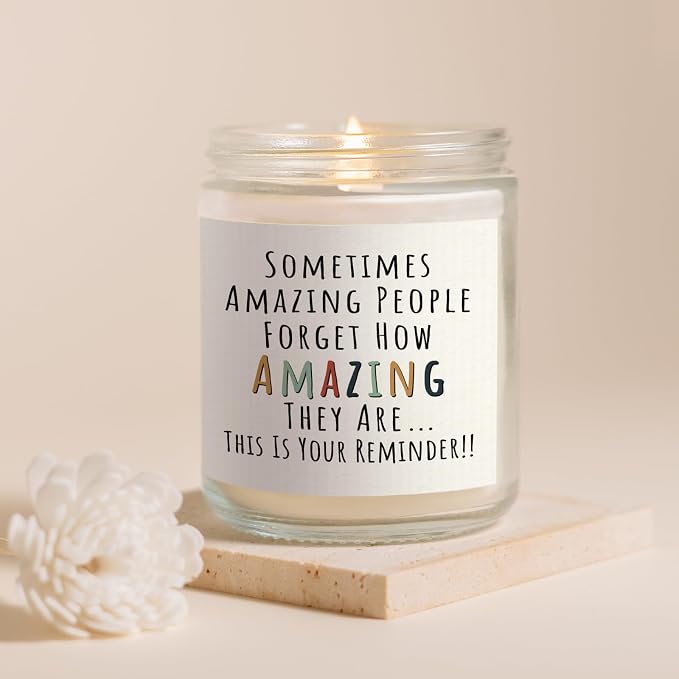 Craftique Gifts for Women, Birthday Gifts for Women- You're Amazing Candle | - Image 5