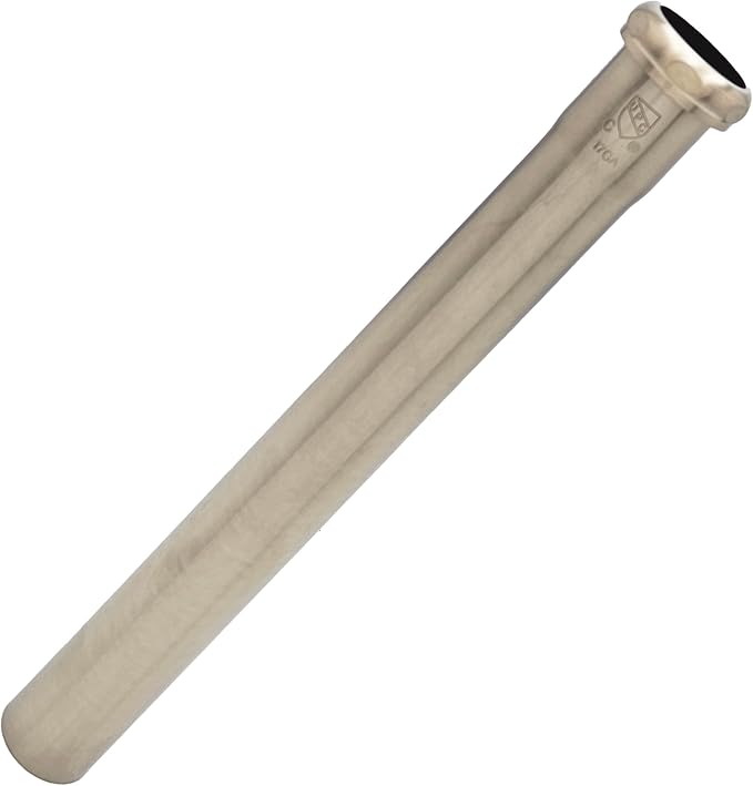 Westbrass A423-07 1-1/2" x 12" Slip Joint Extension Tube, Satin Nickel by Westbrass