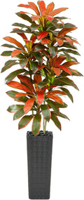 Artificial Red Dracaena Tree Indoor, 7FT Tall Fake Floor Plants by TXABL