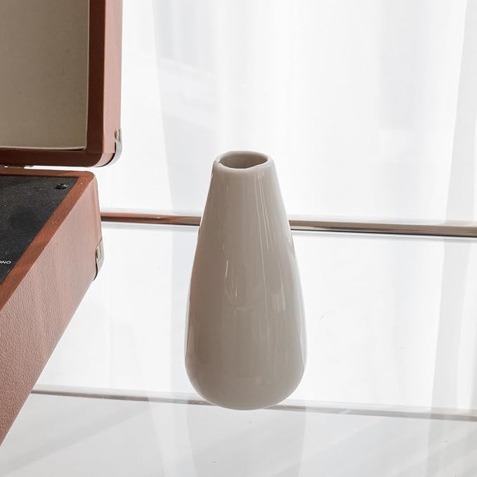 Modern White Ceramic Vase Set of 16 - Image 8