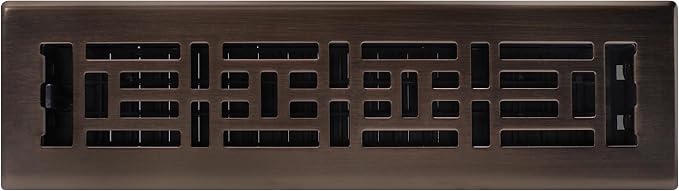 Decor Grates AJH212-RB Oriental Floor Register, 2x12 Inches, Rubbed Bronze - Image 2
