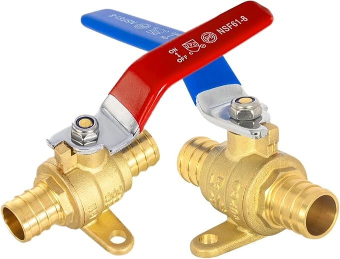 2PACK GUOFIS 3/4" PEX Crimp Full Port Ball Valve by GUOFIS
