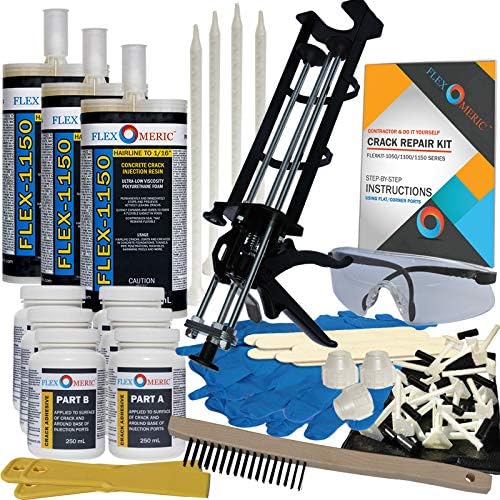 Concrete Foundation Crack Repair Kit by Flexomeric+Crack+Repair+Products