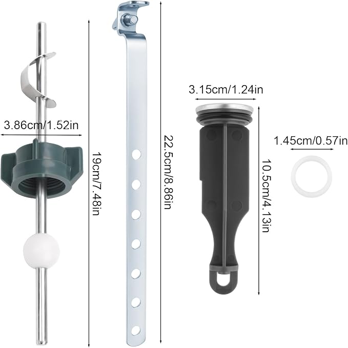 XIHIRCD 3pcs Universal Sink Drain Parts, Lavatory Pop Up Center - Image 2