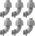 6Pcs 3/4 Inch NPT Liquid Tight Connector 90 Degree | Nonmetallic, Electrical by Moicstiy