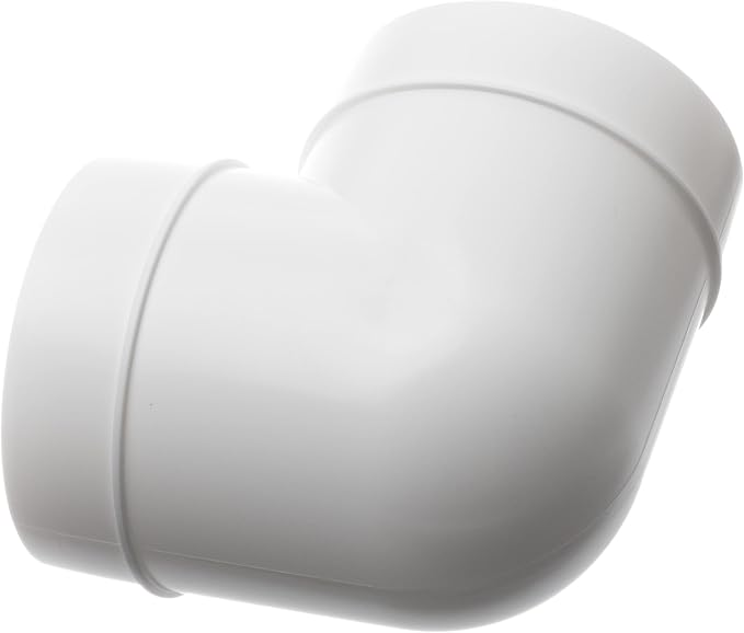 6 Inch 90 Degree Round Duct Elbow Connector – Plastic Ventilation Pipe Bend - Image 4