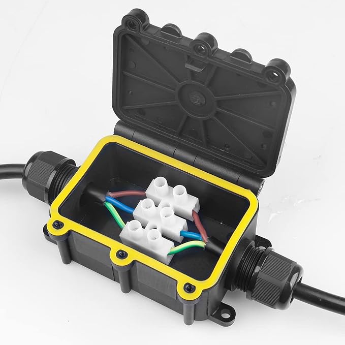 Outdoor Junction Box Waterproof IP68, 3 Way M20 Coaxial Underground Cable - Image 7