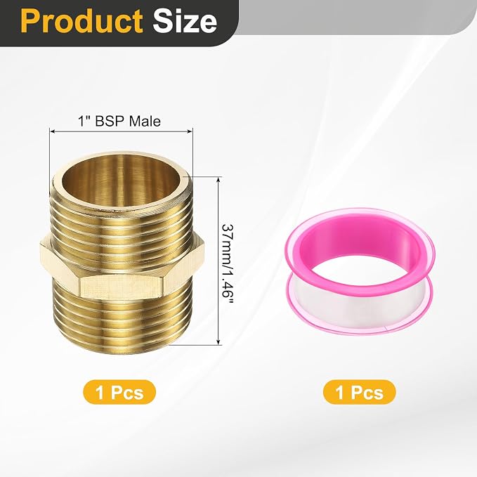 PATIKIL Brass Pipe Fitting - Image 2
