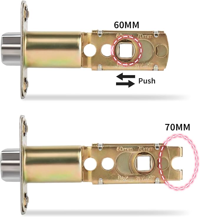 Adjustable Dead Latch 2-3/8'' or 2-3/4'' - Image 2