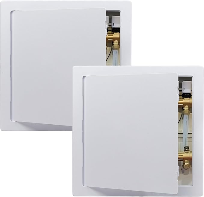 14"x14" Plastic Access Panel, Drywall Access Door White 2 Pack by Donext