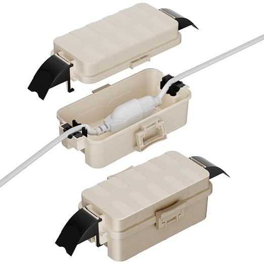 2 Pack IP55 Small Outdoor Electrical Box Waterproof by FLEMOON