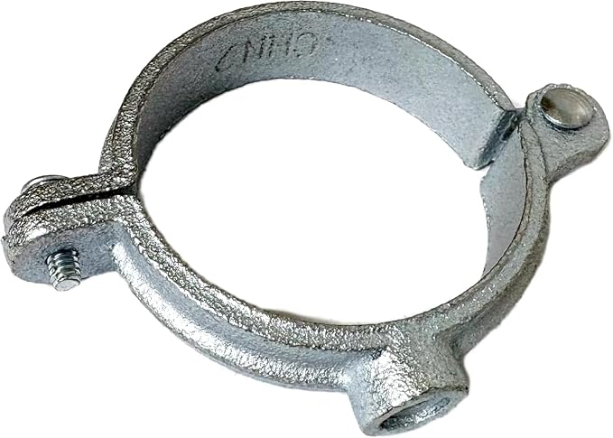 1-1/4" NPS Hinged Split Ring Pipe Hanger, Pre Galvanized, 3/8" Rod Fitting - Image 7