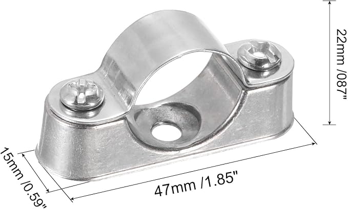 uxcell 10Pcs Pipe Support Pipe Bracket Clamp - Image 2