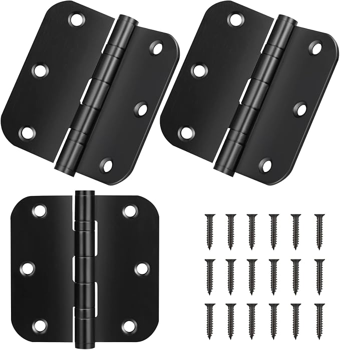 Stainless Steel Door Hinges, 3.5''X 3.5'' Ball Bearing Hinges, Commercial Grade by Qkenvo