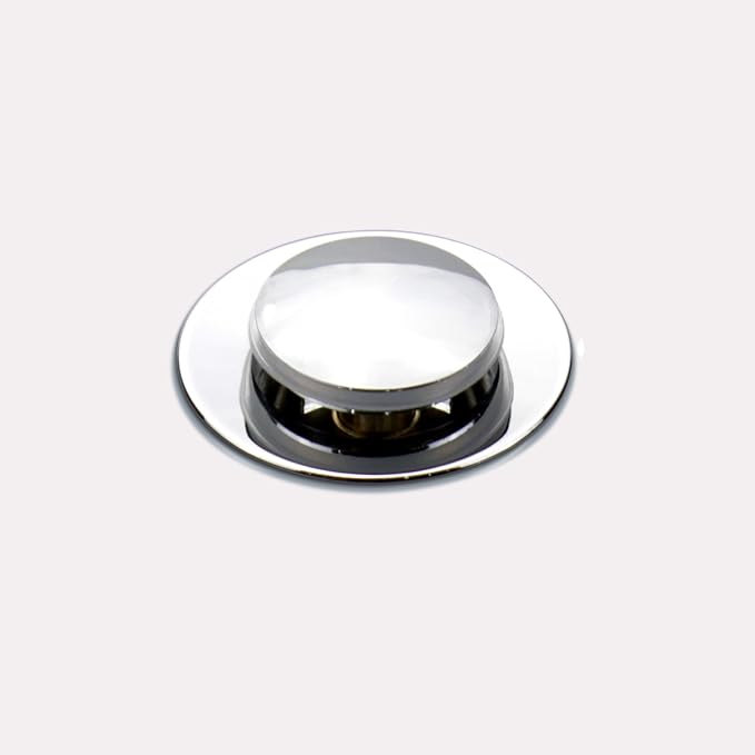 Bathroom Sink Pop Up Drain Without Overflow, Small Cap, Polished Chrome - Image 7
