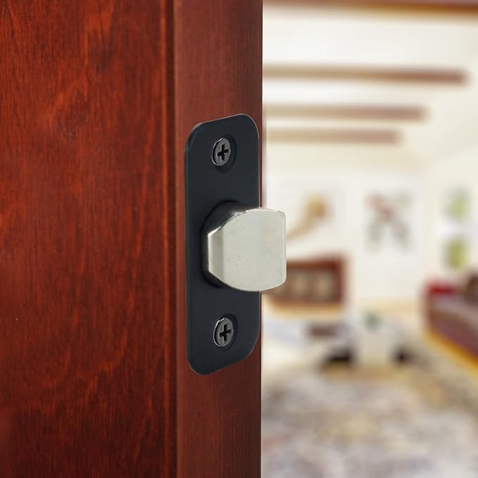 Design House Pro Series Passage Door Latch, Matte Black | 2-Way Adjustable - Image 6