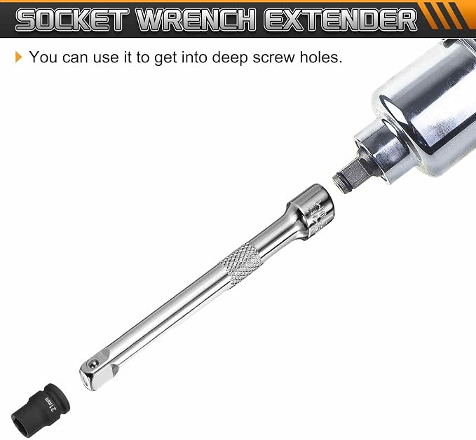 HARFINGTON 1pcs Socket Extension Bar 1/4" Drive 4" Long Extension Bars Impact - Image 5