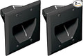 DATA COMM Electronics 45-0002-BK 2-Gang Recessed Low Voltage Cable Plate by DATACOMM