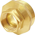 Joywayus Brass Swivel Pipe Fitting 3/4" GHT Female x 1-1/2"NPT Male | Garden by Joywayus