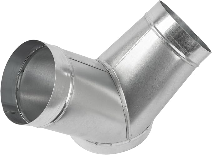 45° Degree Ø8 x 6 x 6 Inch Y Shape Duct Splitter - Image 8