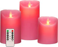 AKU TONPA 3" x 4" 5" 6" Set of 3 Flickering Flameless Candles Battery Operated by AKUTONPAFlamelessCandles