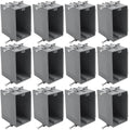 New Work Electrical Nail Outlet Box, 18 cu in, 12 Pack | Designed by XGGYA